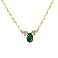 Collana Gazzola Gioielli Donna in Oro giallo Zaffiro 0.40 Ct GI-2018-16-2-S-OV-N-G-SI - GI-2018-16-2-S-OV-N-G-SI
